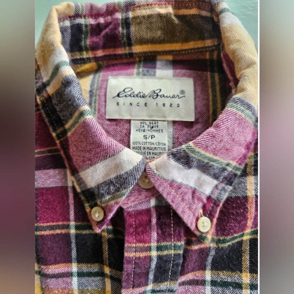 Awesome oversized Eddie Bauer flannel sz S